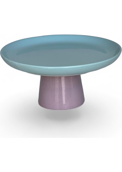 Rengarenk Soft Turkuaz Lila Ayaklı Meyvelik Sunum Kasesi Kek Standı fiyatları