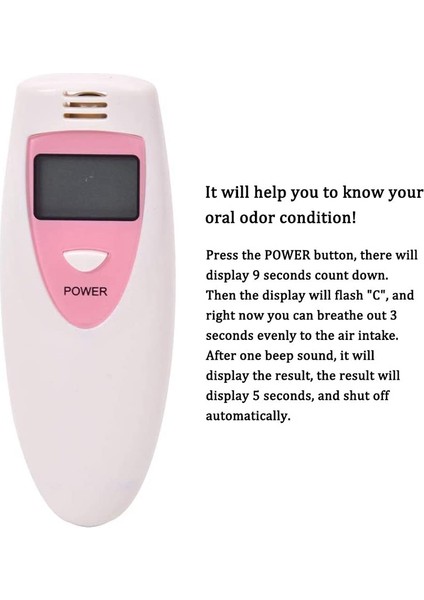 Taşınabilir Kötü Nefes Dedektörü Ağız Hijyeni Durum Test Cihazı Ağız Iç Koku Monitör Araçları Yaratıcı Malzemeleri (Yurt Dışından) modelleri