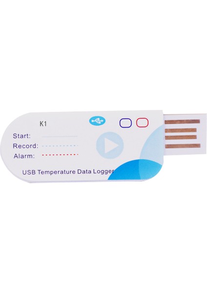 USB Sıcaklık Veri Kaydedici 14400 Nokta USB Raporu 60 Gün IP65 Tek Kullanımlık Kaydedici (Yurt Dışından)