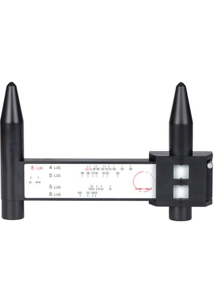 Pcd Ölçer Cetvel Jant Araba Bijon Cıvatası Desen Ölçme Ölçer Takım Deliği 4 5 6 8 Pabucu (Yurt Dışından)