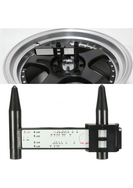 Pcd Ölçer Cetvel Jant Araba Bijon Cıvatası Desen Ölçme Ölçer Takım Deliği 4 5 6 8 Pabucu (Yurt Dışından) modelleri