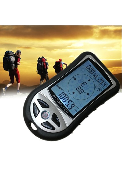 8'i 1 Arada Yükseklik Ölçer Altimetre Dağcılık Için Taşınabilir Yükseklik Ometresi Çok Işlevli Altimetre (Yurt Dışından) modelleri