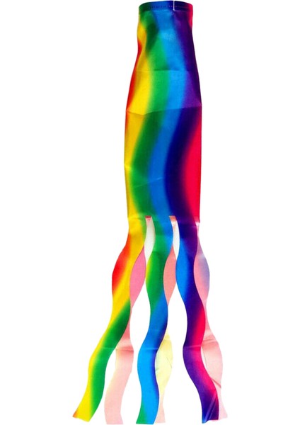 Gökkuşağı Windsock Rüzgar Çıtası Bayrağı Bahçe Kamp Dekorasyon Bayrağı 70 cm (Yurt Dışından)