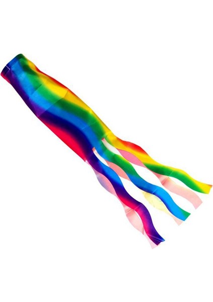 Gökkuşağı Windsock Rüzgar Çıtası Bayrağı Bahçe Kamp Dekorasyon Bayrağı 70 cm (Yurt Dışından) fiyatları