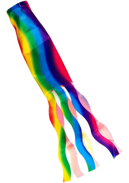 Gökkuşağı Windsock Rüzgar Çıtası Bayrağı Bahçe Kamp Dekorasyon Bayrağı 70 cm (Yurt Dışından) modelleri