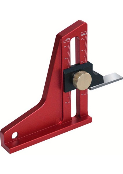 Yükseklik Ölçer, Kurulum Ayarlanabilir Masa Testeresi Derinlik Ölçer - Alüminyum Teraziler Dıy Cetvel Ağaç Işleme Yükseklik Ölçüm Aracı (Yurt Dışından)