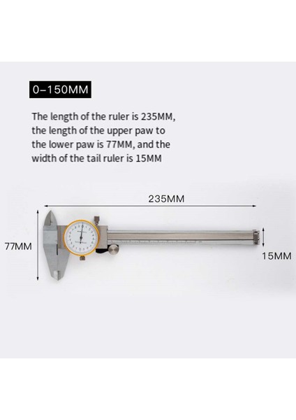 0.02MM Yüksek Hassasiyetli Çift Yönlü Darbeye Dayanıklı Kadran Kaliperleri 150 Yükseklik Çap Ölçümü Sürmeli Kumpaslar (Yurt Dışından) fırsatları