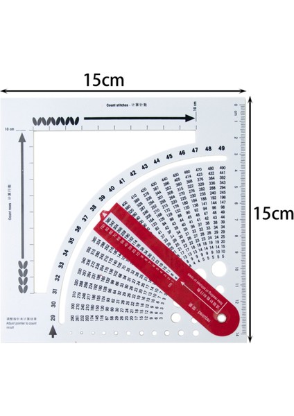 Örgü Ölçer Dönüştürücü Dikiş Satır Sayısını Hesaplayın Örgü Kararlı Plastik Hesap Makinesi Dıy Giyim Dikiş (Yurt Dışından) fiyatları