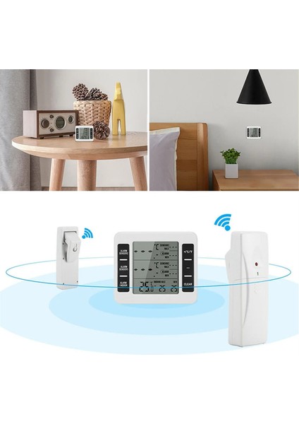 1 Takım Kablosuz Dondurucu Termometre 2 Uzaktan Sensörler Alarm Düşük Sıcaklık Buzdolabı Termometre Saat (Yurt Dışından) indirimleri