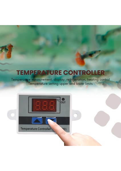 220V Dijital LED Sıcaklık Kontrol Cihazı 10A Termostat Kontrol Anahtarı Probu Yeni (Yurt Dışından) fırsatları