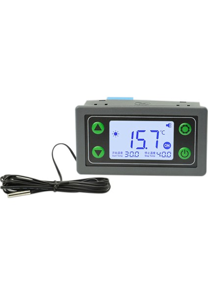 ST30 Termostat Sıcaklık Kontrol Cihazı Dijital Ekran Termostat Yüksek Düşük Sıcaklık Alarmı (Yurt Dışından)