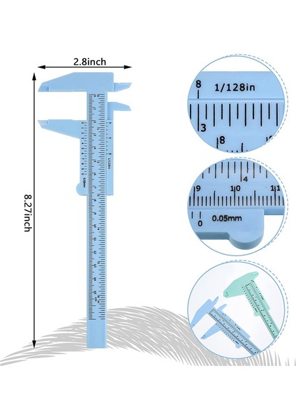 Kaş Ölçüm Cetveli Kaş Haritalama Cetveli Aracı Mini Vernier Kumpas Çift Ölçekli Cetvel Öğrenci Ofisi Için (Yurt Dışından) modelleri