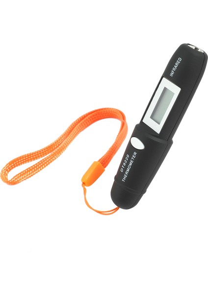 Temassız Mini Kızılötesi Termometre Ir Sıcaklık Ölçümü Dijital LCD Ekran Kızılötesi Termometre Kalemi DT8220 Siyah (Yurt Dışından) fırsatları