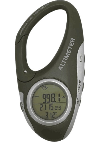 Altimetre Karabina Altimetre El Termometresi Açık Hava Balıkçılığı Hava Durumu Modu Ölçer Dış Mekan Gadget'ı (Yurt Dışından)