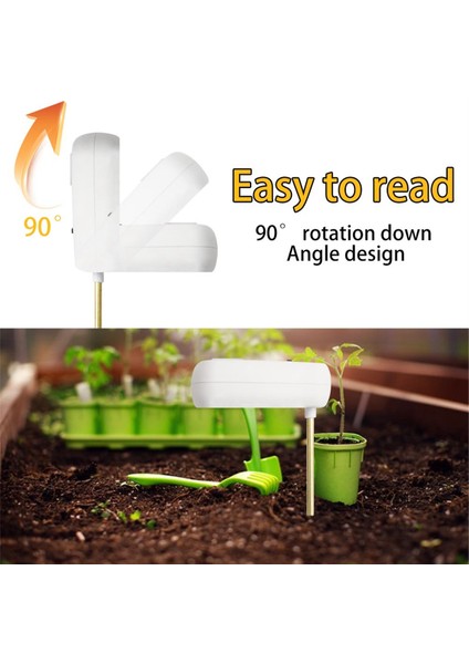 4'ü 1 Arada Toprak Nem Ölçer Ph Test Cihazı Nem Işık Besin Ölçer Bitki Yetiştiriciliği Için Bahçe Aletleri Saksı Bitkileri Için (Yurt Dışından)