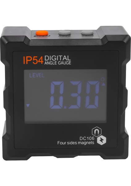x 90 Derece (0-360 Derece) Dijital Manyetik Açı Ölçer Arka Işık Dijital Seviye Kutusu Iletki Eğim Ölçer (Yurt Dışından)