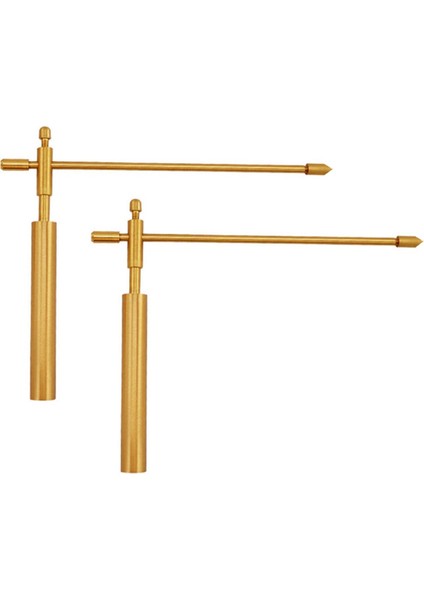 2 Adet Bakır Ejderha Arayan Dowsing Çubuğu Açık Hava Enerji Su Cadısı Ayarlanabilir Dedektör Ölçme Çıkarılabilir Alet (Yurt Dışından)