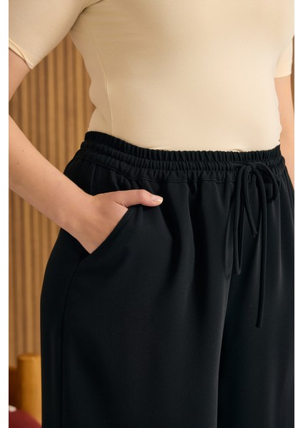 Siyah Beli Lastikli Pantolon Etek indirimleri