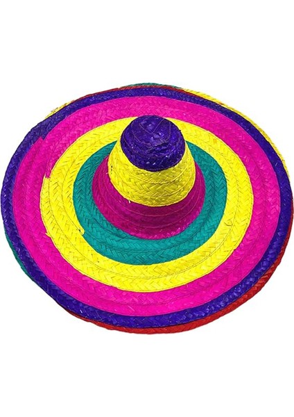 Sombrero Meksika Şapkası Renkli Örme Hasır Yetişkin Boy indirimleri