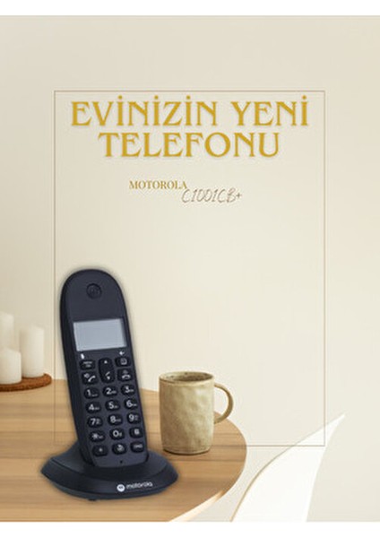 Dijital Telsiz Telefon C1001CB+ LCD Ekran ile Çağrı Engelleme ve Rahatsız Etmeyin Modu indirimleri