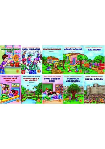 4.sınıf Okumayı Sevdiren Renkli Resimli Hikayeler 10 - 10 Kitap modelleri