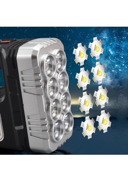 El Feneri Solar Panelli Ledli Powerbank Cob Fener modelleri