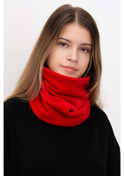 2 Adet Polar Ipli Bere ve Boyunluk Kırmızı Kamuflaj modelleri