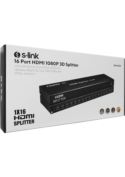 Vcom S-Link SW-KC33 16 Port HDMI 1080P 3D Splitter fırsatları
