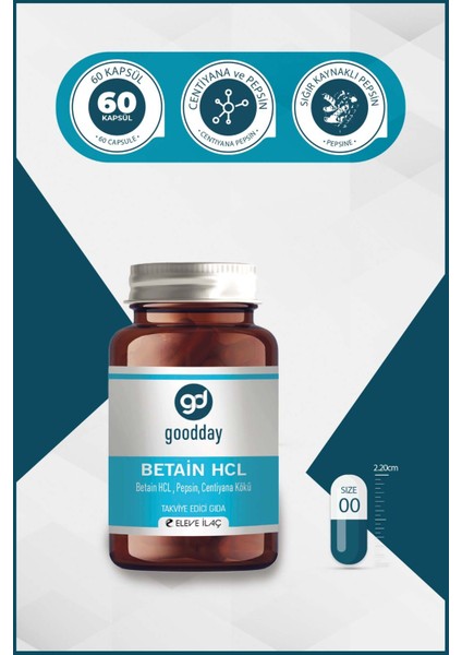 Betain Hcl Pepsin 60 Kapsül 3 Adet modelleri