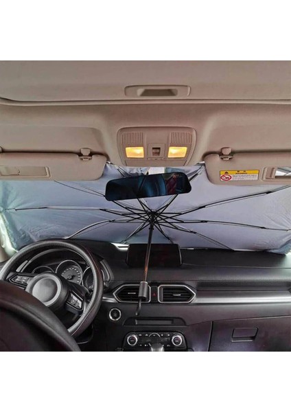 Araç Şemsiyesi Bütün Araçlara Uyumlu Katlanabilir Şemsiye Güneşlik
