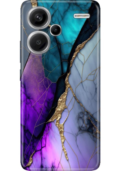 Xiaomi Redmi Note 13 Pro Plus 5g Kılıf Desenli Baskılı Tpu Rubber Kapak Altın Tozu