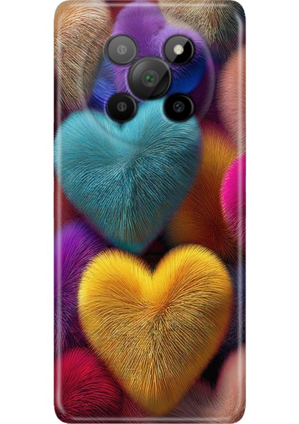 General Mobile Phoneix 5g Kılıf Desenli Baskılı Tpu Rubber Kapak Fluffy