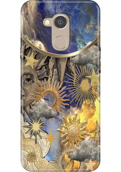 General Mobile Gm 8 Kılıf Desenli Baskılı Tpu Rubber Kapak Güneş