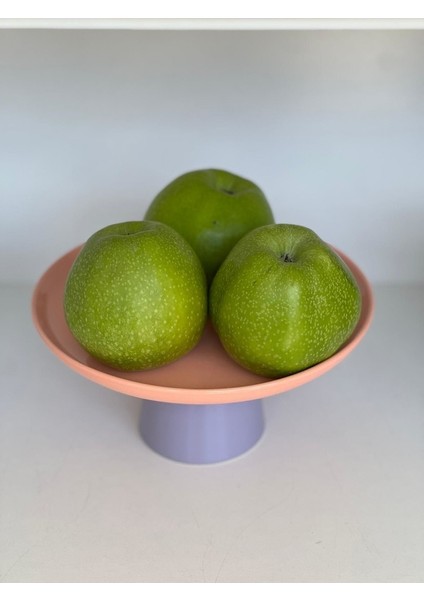 Rengarenk Soft Yavru Ağzı Mor Ayaklı Meyvelik Sunum Kasesi Kek Standı modelleri