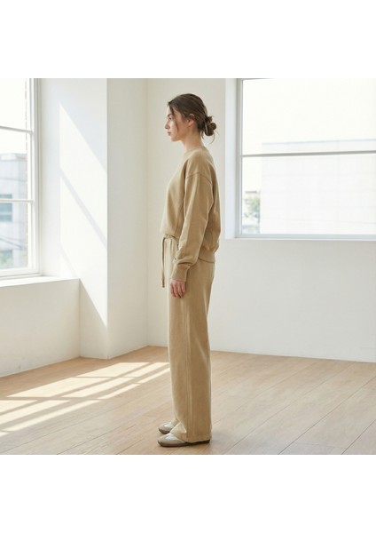 Kadın Eşofman Takımı - The Matcha & Books Club Baskılı Sweatshirt & Geniş Paça Alt Takım fiyatları