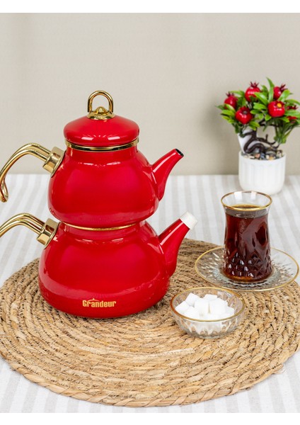 Emaye Mini Çaydanlık