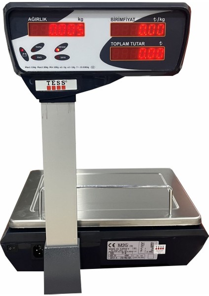 Tess Fıyat Hesaplamalı Boyunlu Terazi mt 30KG 5 gr fiyatları