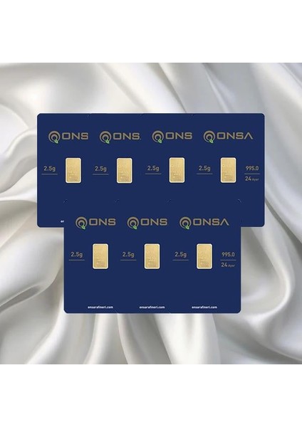 7 Adet 2.5 gr 24 Ayar Onsa Gram Altın
