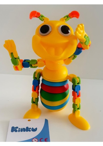 Sevimli Eğitici Sök Tak Renkli Akrobat Karınca Montessori Eğitici Oyuncak Çıngıraklı fiyatları