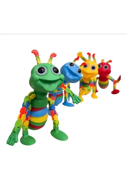 Sevimli Eğitici Sök Tak Renkli Akrobat Karınca Montessori Eğitici Oyuncak Çıngıraklı indirimleri