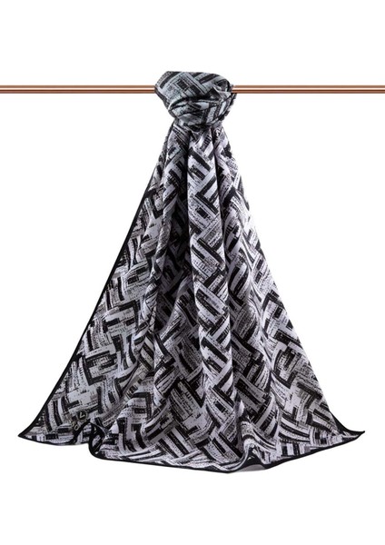 Lüks Medine Ipeği Degradeli Çizgi Desenli Koyu Mint Yeşili Renkli 75X195 Kırışmaz Şal Moss Krep Dikiş Tipi Italyan Dikişli fiyatları