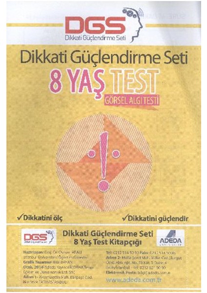 Dikkati Güçlendirme Seti 8 Yaş Test