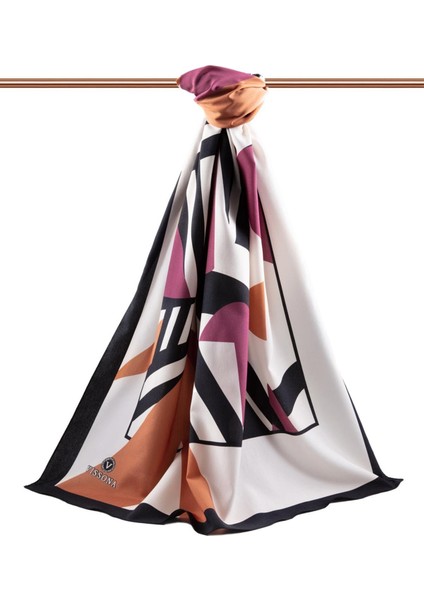 Lüks Medine Ipeği Desenli Somon Renkli 75X195 Kırışmaz Şal Moss Krep Dikiş Tipi Italyan Dikişli fiyatları