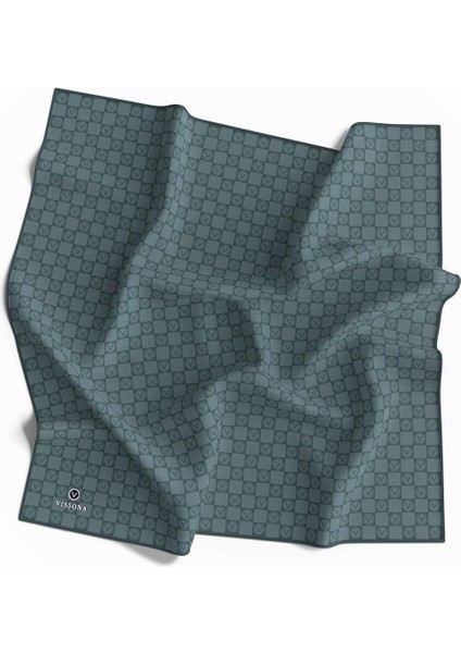 %100 Twill Ipek Monogram Desenli Cam Göbeği Renkli 90X90 Eşarp Dikim Şekli : El Dikişi fiyatları