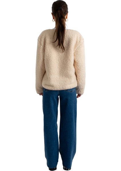 Peluş Çıtçıtlı Ceket - C601 indirimleri