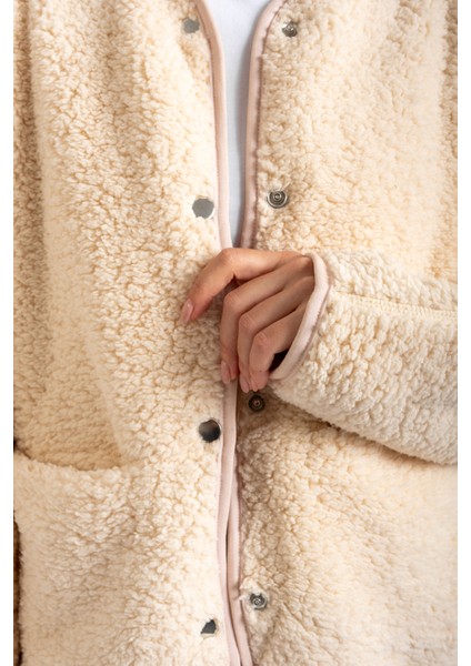 Peluş Çıtçıtlı Ceket - C601