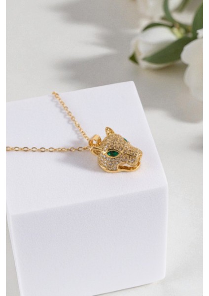 Kadın 316 L Çelik Stainless Steel Damgalı Leopar Kolye fiyatları