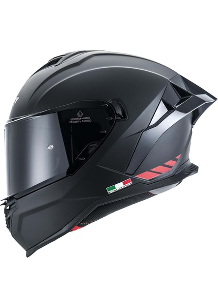 Sw 867 Red Strıp Full Face - Standart - Xxl - ST00438-STANDART-XXL