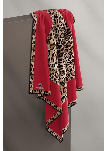 %100 Twill Ipek Leopar Desenli Kırmızı Renkli 90X90 Eşarp Dikim Şekli : El Dikişi fırsatları