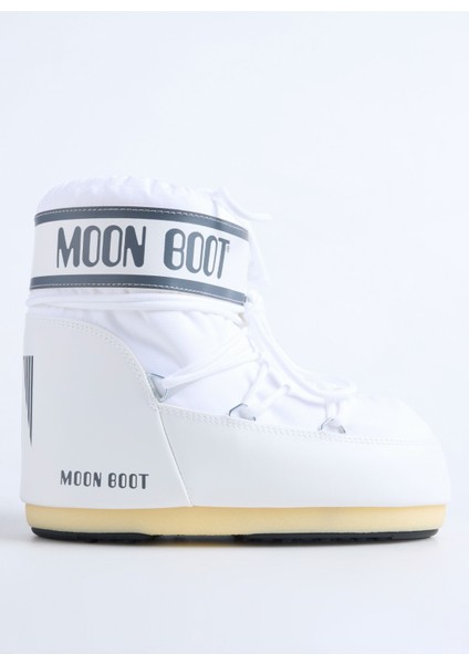 MB Icon Low Nylon Beyaz Kadın Kar Botu